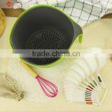 ZY-L1040A 15pcs Plastic Salad Bowls Set With Measuring Spoons thumbnail-2