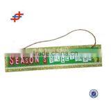 Christmas Decoration Hanging Wooden Board, Movable X'mas Decoration