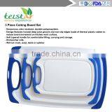 Hot Selling Antimicrobial Non Slip Flexible pp Chopping Board Cutting Board Set thumbnail-3