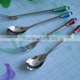 Promotion Eco-Friendly Feature Aluminum Long Handle Bar Spoon;aluminium Handle Decor Cutlery thumbnail-1