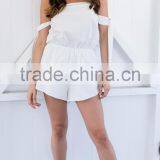 Cold Shoulder Tie Sleeve Sexy Summer Playsuit New in Style Woman Romper thumbnail-1
