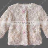 2017 New Designs Pictures Lovely Kids Clothes Faux Fur Outside Coats thumbnail-3