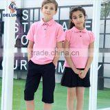 New Design Pink Color Cotton Polo Shirt For Students Wear thumbnail-2