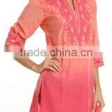 Designer Tie Dye & Embroidered Kurti thumbnail-1