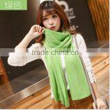 Autumn Winter Ladies or Women or Girls Fashion Pure Color New Blue Knitted Scarf Majored Maker thumbnail-5