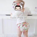 Newborn Girl Nappy Cover Floral Bloomer Cotton Print Fabric China Supplier thumbnail-2
