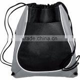 Coil Drawstring Backpack - Has an Open Main Compartment, Which Cinches at the Top, Open Front Pocket and Comes With Your Logo. thumbnail-4