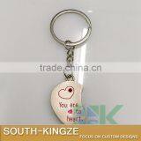 Girl Boy Alluminum Alloy Half Hearts Keychain thumbnail-5
