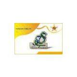 Hand / Stone Zinc Alloy / Pewter Enamel Badge Antique Plating For Wedding thumbnail-1