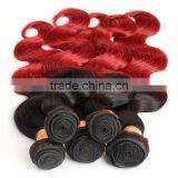 Ombre Hair1b/burgandy Body Wave Brazilian Hair Weaves thumbnail-5