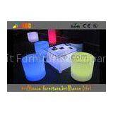 Waterproof LED Cube Chair Round LED Bar Stool With Remote Control thumbnail-1