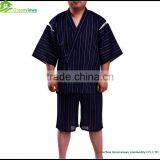 Men Blue Stripe Japanese Style Boys Costume Pajamas China Pyjamas Manufacturers Men's Pajamas Print Robe Kimono GVXF0005 thumbnail-2