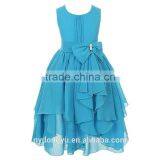 Girl Irregular Chiffon Princess Dress/xnanbhi Girl Flower Chiffon Princess Dress/new Design Girl Holiday Fashion Dress thumbnail-3
