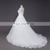 Design Your Own Wedding Dress New Arrivals White Lace Appliques A Line Wedding Gown thumbnail-3