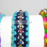 Woolen Woven Bracelet Handmade Indian Hippystyle Bracelets thumbnail-1