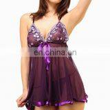 DesiHarem Hot Purple Ribboned Babydoll