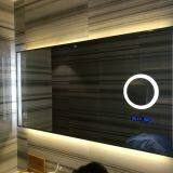 Custom Hotel Bathroom Mirror Plus Magnifying Glass Time Temperature Function Mirror Anti-fog Smart Mirror thumbnail-3