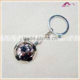 3D Metal Enamel Football Keychain Ring thumbnail-1