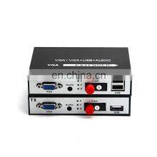 VGA Optical Converter + USB + 1 Channel Stereo Audio VGA Fiber Optic Extender