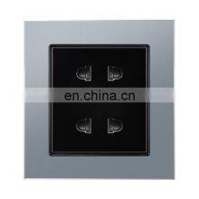 AU Standard Pop Socket 2 Pin The Wall Socket Aluminum Alloy Panel 86*86mm Sockets and Switches Electrical 16A thumbnail-2