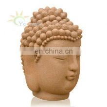 High Temperature Ceramic Hand Painted Craft Decorative Ceramic Large Buddha Head Figures