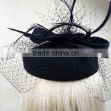 Wholesale Fascinator Pillbox Felt Wool Hat With Veil thumbnail-3