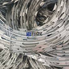 Concertina Razor Barbed Tape Heavy Galvanized Bto-30 Diameter 300mm for Perimeter Security Protection