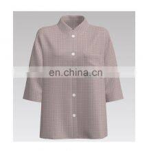 Popular Elegant Design Rayon Polyester TR Yarn Dyed Crepe Fabric for Dress thumbnail-3