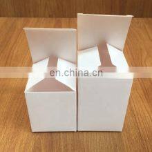 Free Samples OEM Factory Customized Foldable Luxury Candle Packaging Boxes Small White Plain Cardboard Paper Box