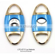 Guillotine Double Cut Round Head Scissors Sharp Blades Classic Stainless Steel Blue red yellow black Cigar Cutter