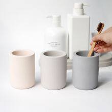 Absorbent Cup Shape Diatomite Stone Toothbrush Holder Supplier thumbnail-1