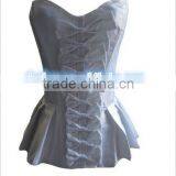 Junhou Brand Cheap Lady Sexy White Bridal Burlesque Corset Basque Wholesale Checkout thumbnail-1