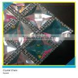 24*40 cm Rectangle Rhinestone Hotfix Glue Sheets 5*15 mm Black thumbnail-2