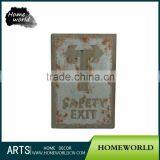 Safety Exit Warming Aluminum Arrow Direction Street Road Sign thumbnail-1