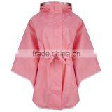 Pink Ladies Fashion Waterproof Polyester Rain Ponchos thumbnail-1