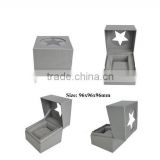 New Design Star Shape On Top Paper Watch Box With Pillow