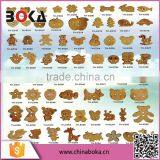 2015 Hot Sale Wholesale Customized Different Design Colorful Wooden Buttons on Factory Direct Sell