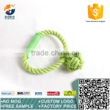 fashionable and high quality pet rope toy with cotton knots