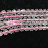 Nautral Polish Madagascar Clear Pink Rose Quartz Round Beads For Jewelry thumbnail-2