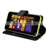 Folding Leather Case Stand For Nokia Lumia 630 Flip Leather Case Card Slots
