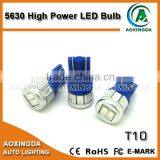 9~30V T10 blue light LED interior light for car 5630 6W