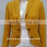 2015 ss Fashion Ladies' Knitting Samll Jacket With Zippers,small Suit,made in China