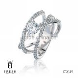 Fashion 925 Sterling Silver Ring - 170319 , Wholesale Silver Jewellery, Silver Jewellery Manufacturer, CZ Cubic Zircon AAA