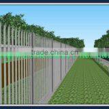 Steel Angle Rails Palisade Fence Panel