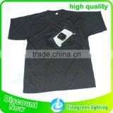 Wireless Sound Activated el Flashing t Shirt With Hook and Loop thumbnail-3