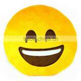 Eco Friendly SMILE Round Shape Plush Emoji Pillow