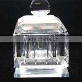 Clear Glass Crystal Candy Jar With Lit Sugar Stock Table Decoration