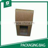 NEW PRODUCT KRAFT PAPER BAG WITH WINDOW PAPER BAG FOR FLOUR PACKAGING thumbnail-4