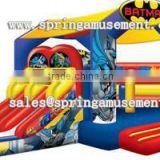 BATMAN classical inflatable jumper and double slide combo castle SP-CM055