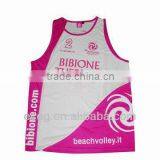 Volleyball Jersey Sport Vest, Fast Drying and Sweat Absorbing with Allover heat-transfer Printing